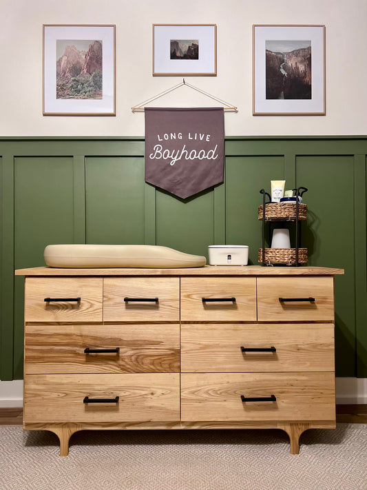 American White Ash Changing Table