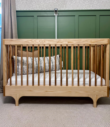 Classic American White Ash Baby Crib